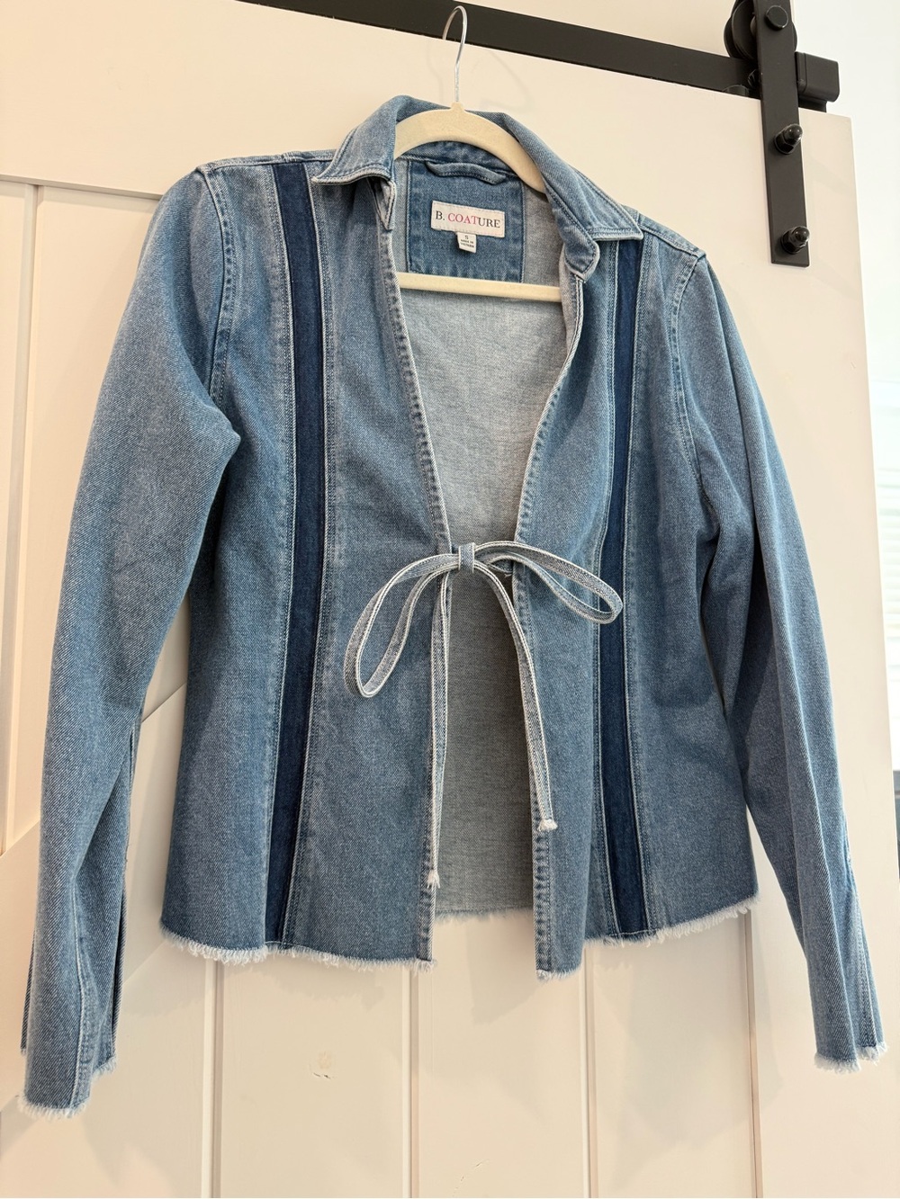 Two Tone Denim Blazer